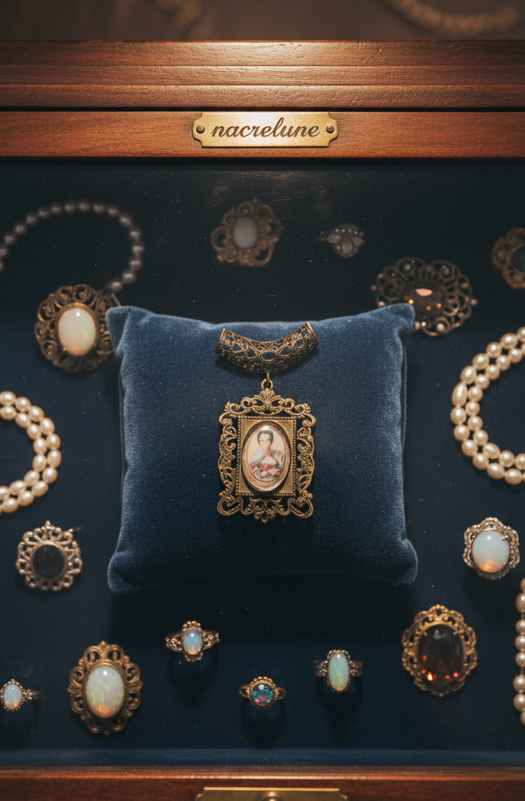 Petit pendentif camée style Versailles