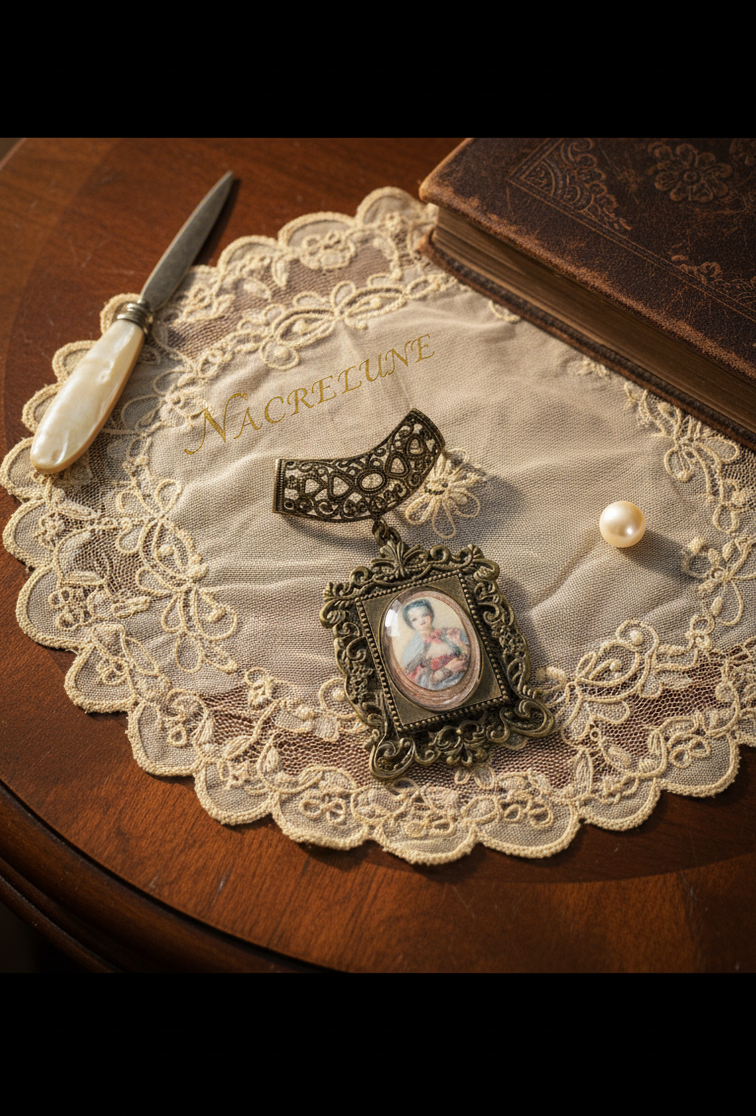 Petit pendentif camée style Versailles