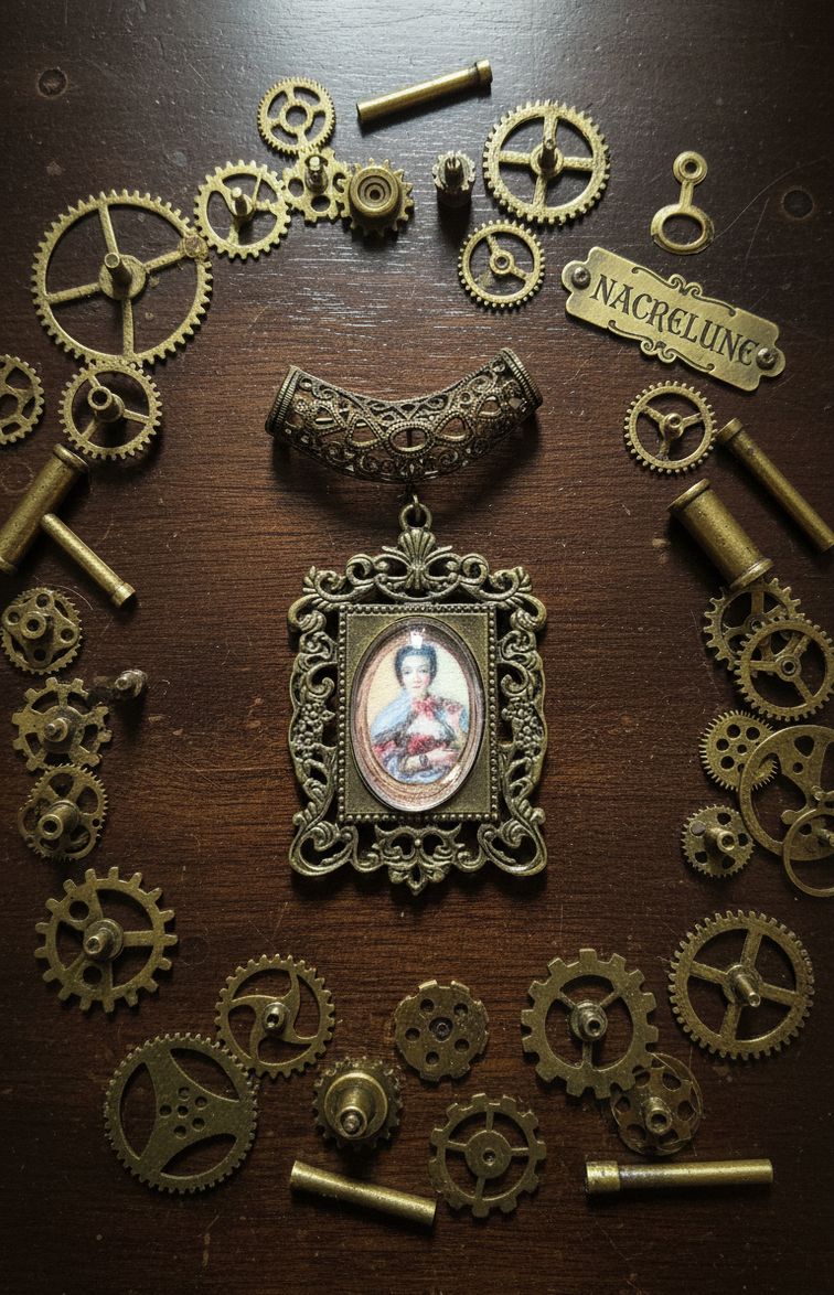 Petit pendentif camée style Versailles