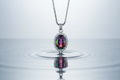 Pendentif en argent avec topaze traitée mystique nacrelune.com pendentif