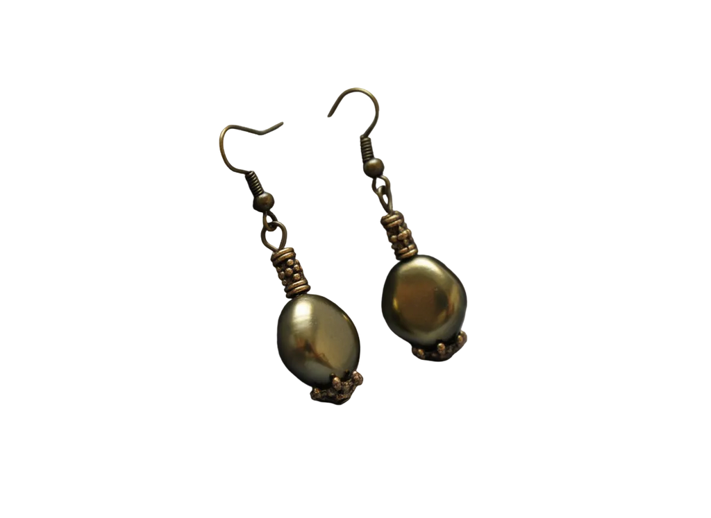 parure complète en perles de nacre métallisé baroques nacrelune.com parure