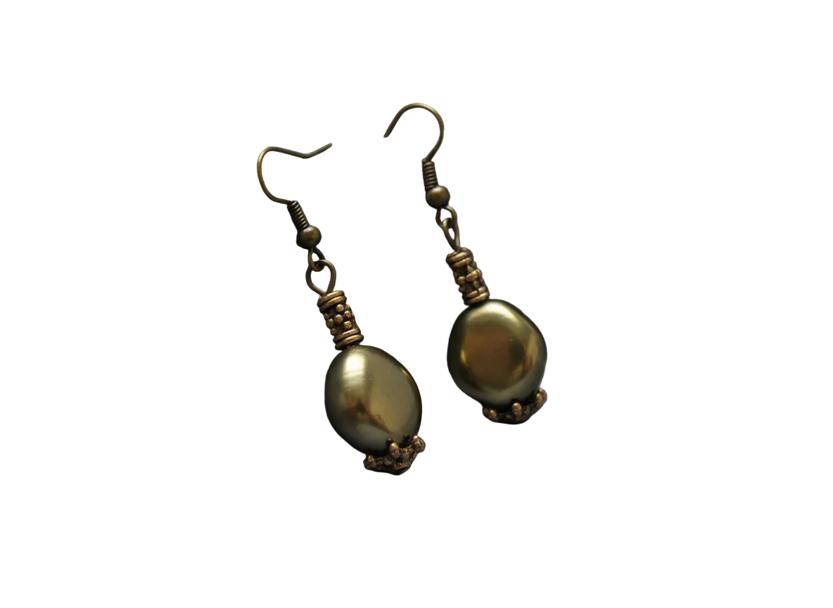parure complète en perles de nacre métallisé baroques nacrelune.com parure