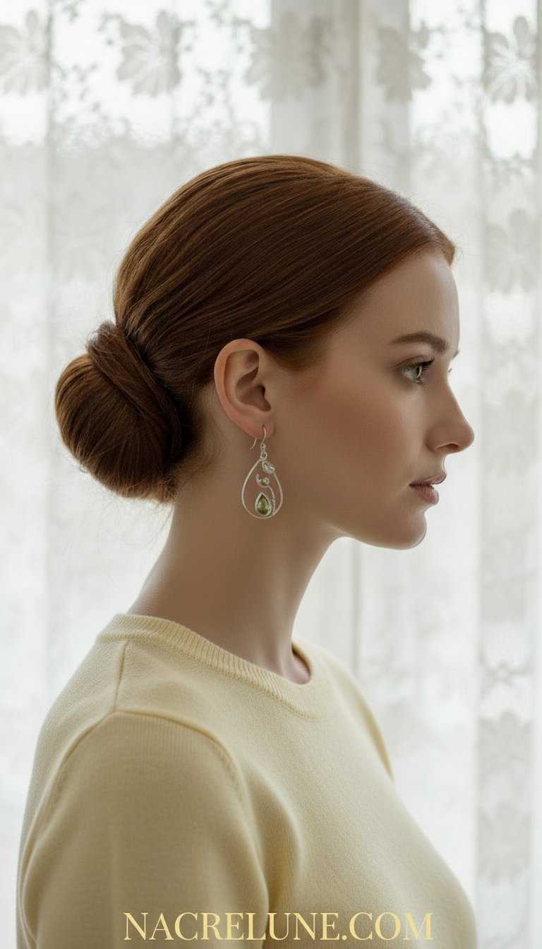 Boucles d’oreille en argent : sélectionnez vos pierres NACRELUNE boucles d'oreille