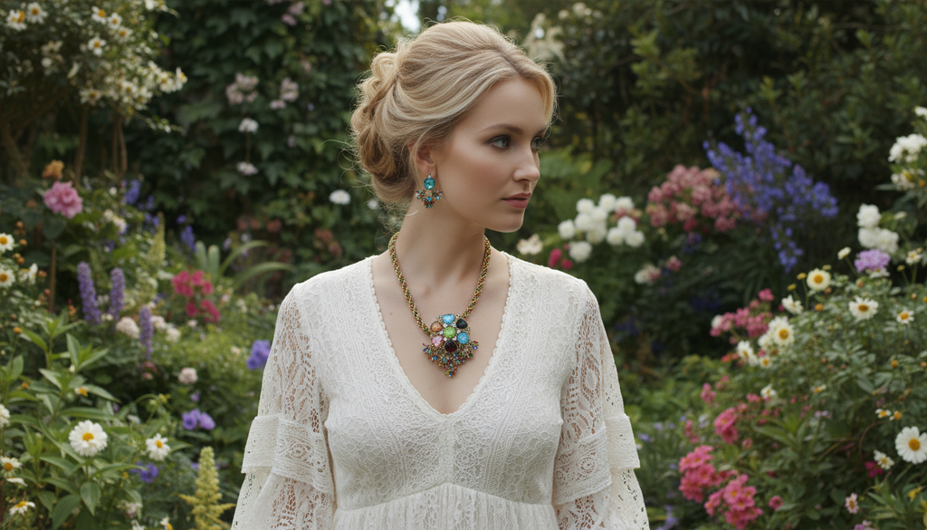 Parure fantaisie de style hindou nacrelune.com parure