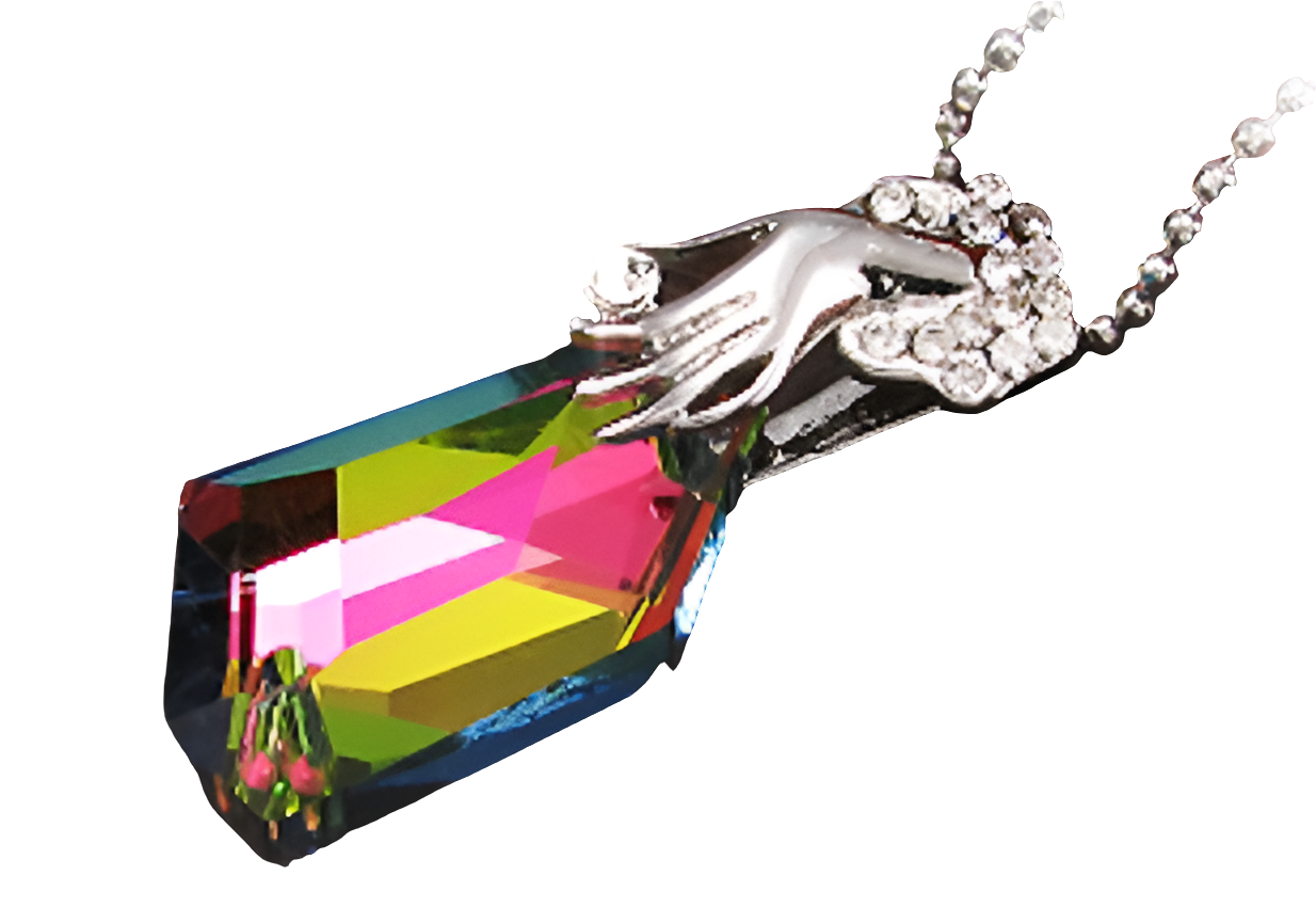 Multicolored zirconia pendant C148 (Multicolor)