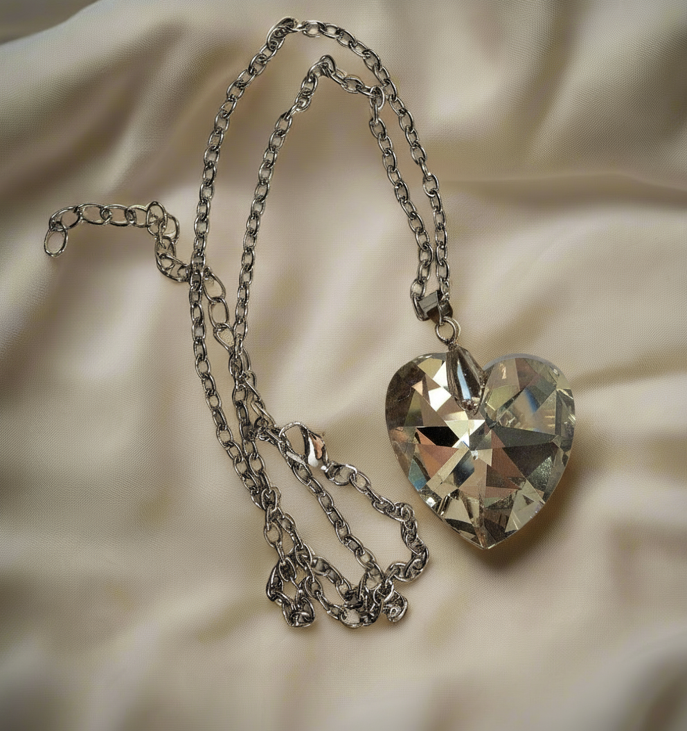 Pendentif coeur en cristal : choisissez votre couleur NACRELUNE pendentif