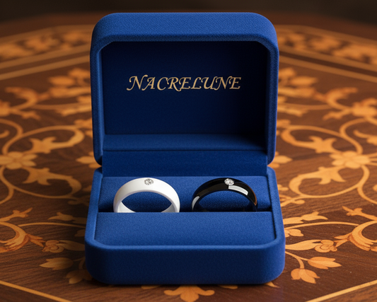 Bague en céramique : choisissez votre couleur NACRELUNE Bague