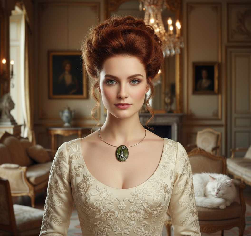 Pendentif en forme de chat, choisissez votre couleur NACRELUNE collier