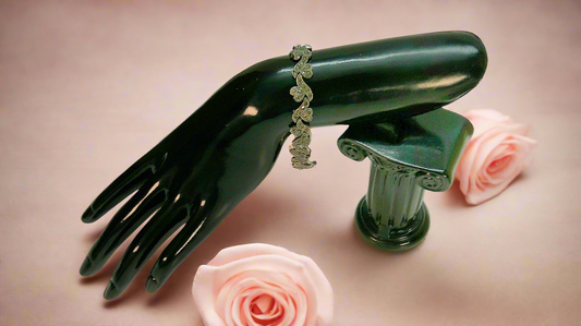 Bracelet en argent et marcassites
