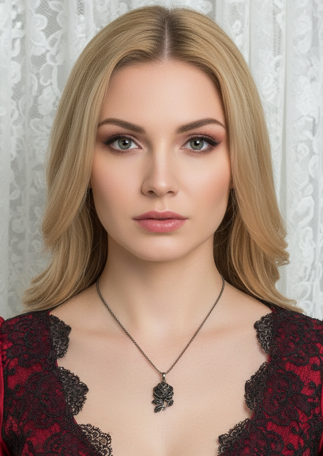 Pendentif argent et marcassites en forme de rose nacrelune.com pendentif