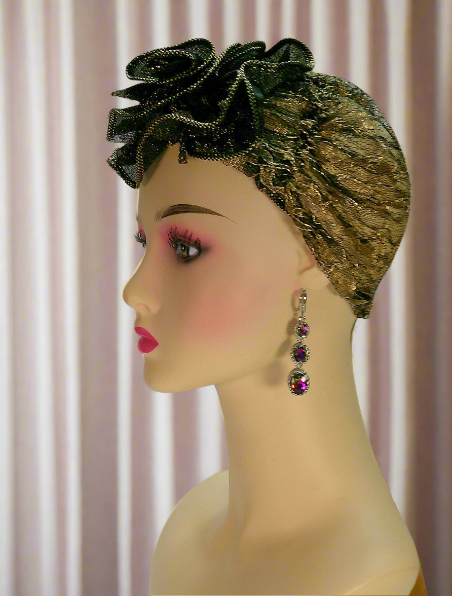 Boucles d’oreille en argent avec topazes mystiques