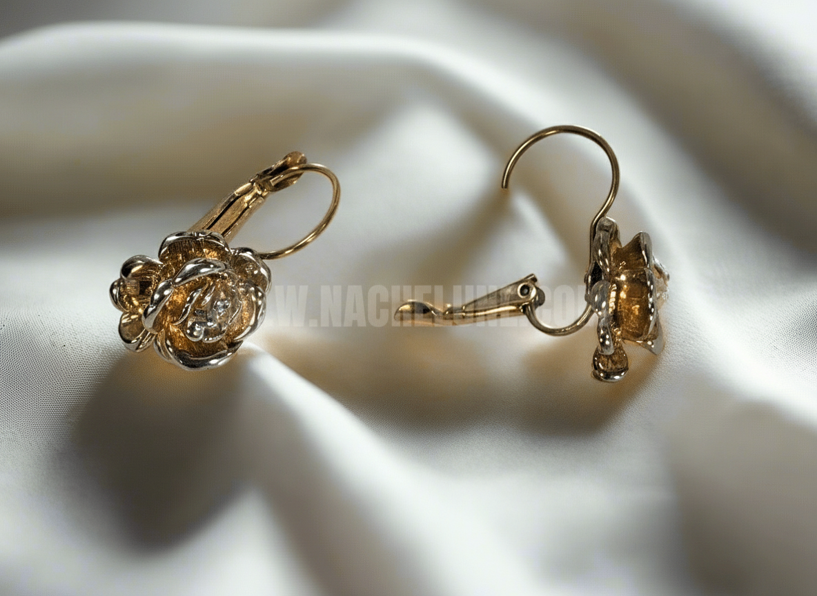 👑Boucles d’oreille fantaisie dorées NACRELUNE boucles d'oreille
