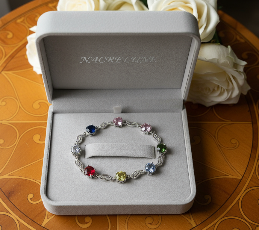 Bracelet en strass colorés nacrelune.com bracelet