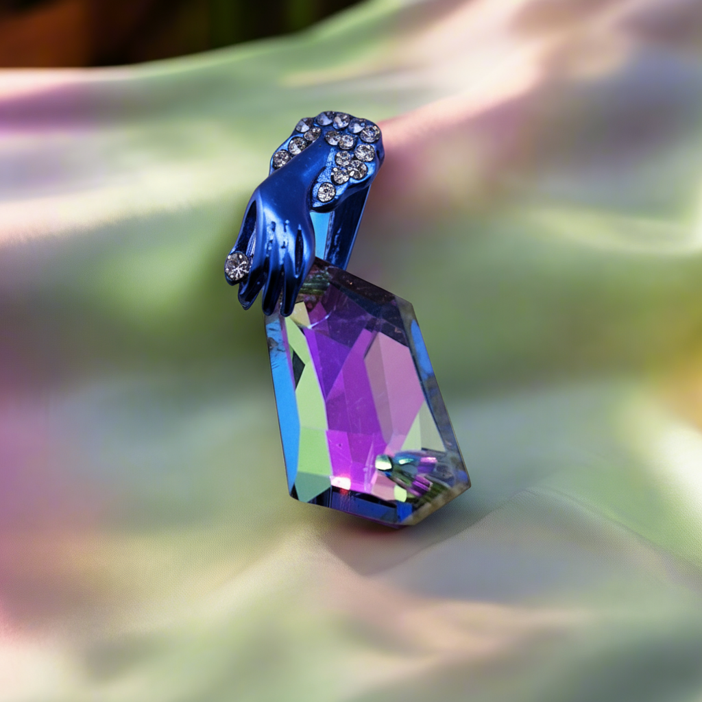 Pendentif en zirconia multicolore nacrelune.com pendentif