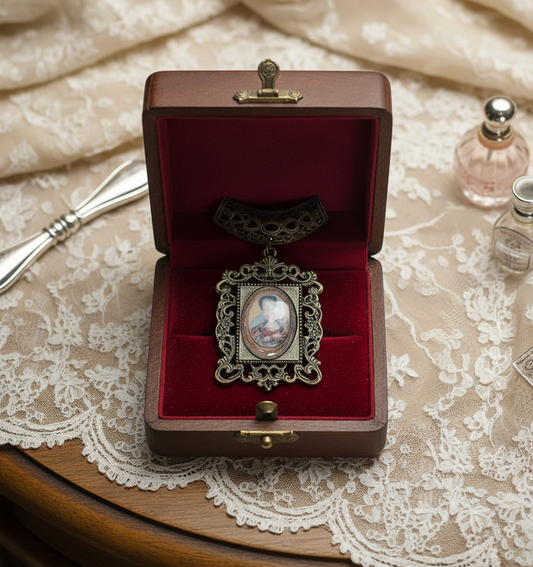 🎃Petit pendentif camée style Versailles NACRELUNE pendentif