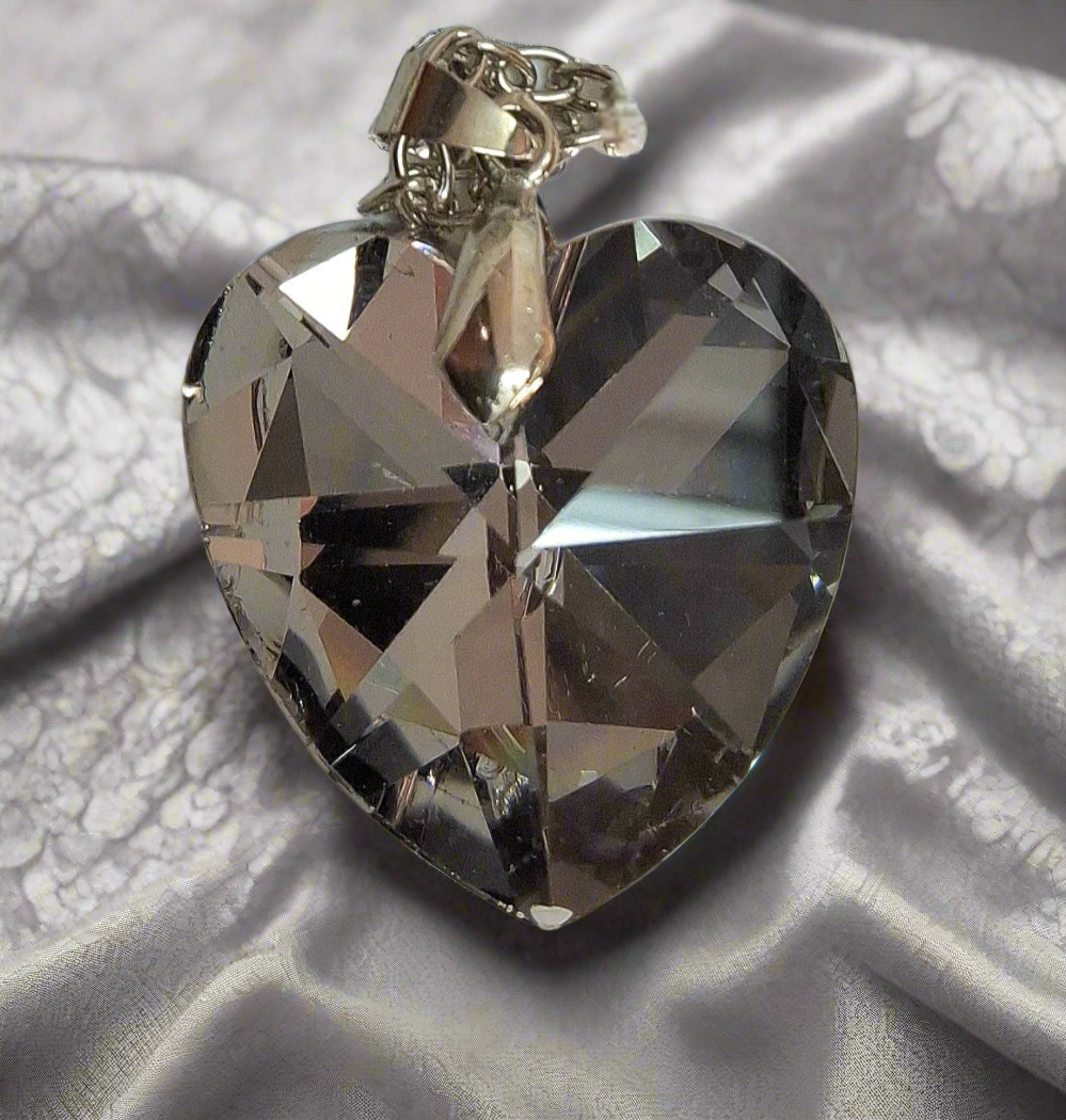 Pendentif coeur en cristal : choisissez votre couleur