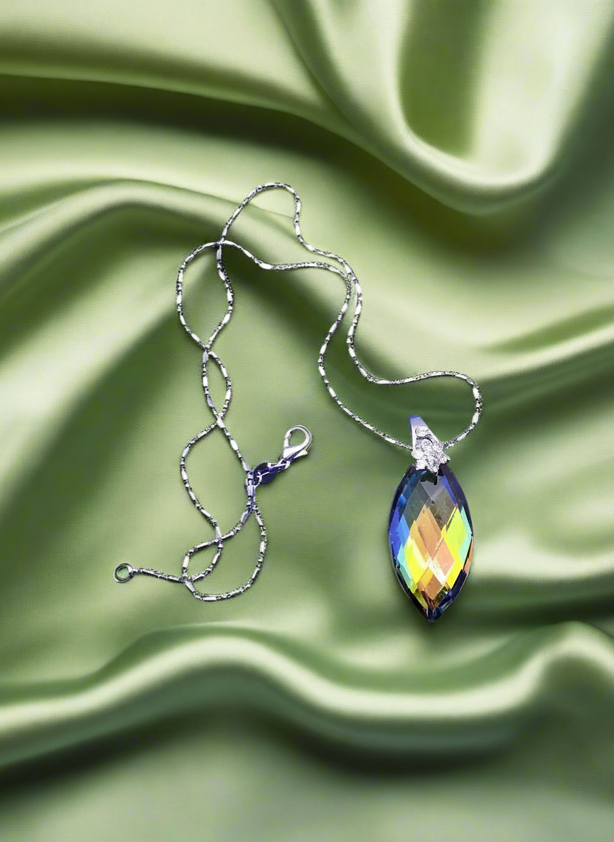 Pendentif en zirconia multicolore NACRELUNE pendentif