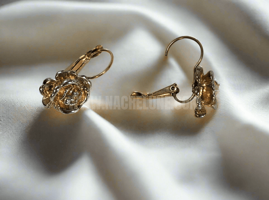 Boucles d’oreille fantaisie dorées