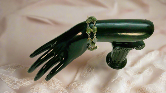 Bracelet en argent avec labradorites