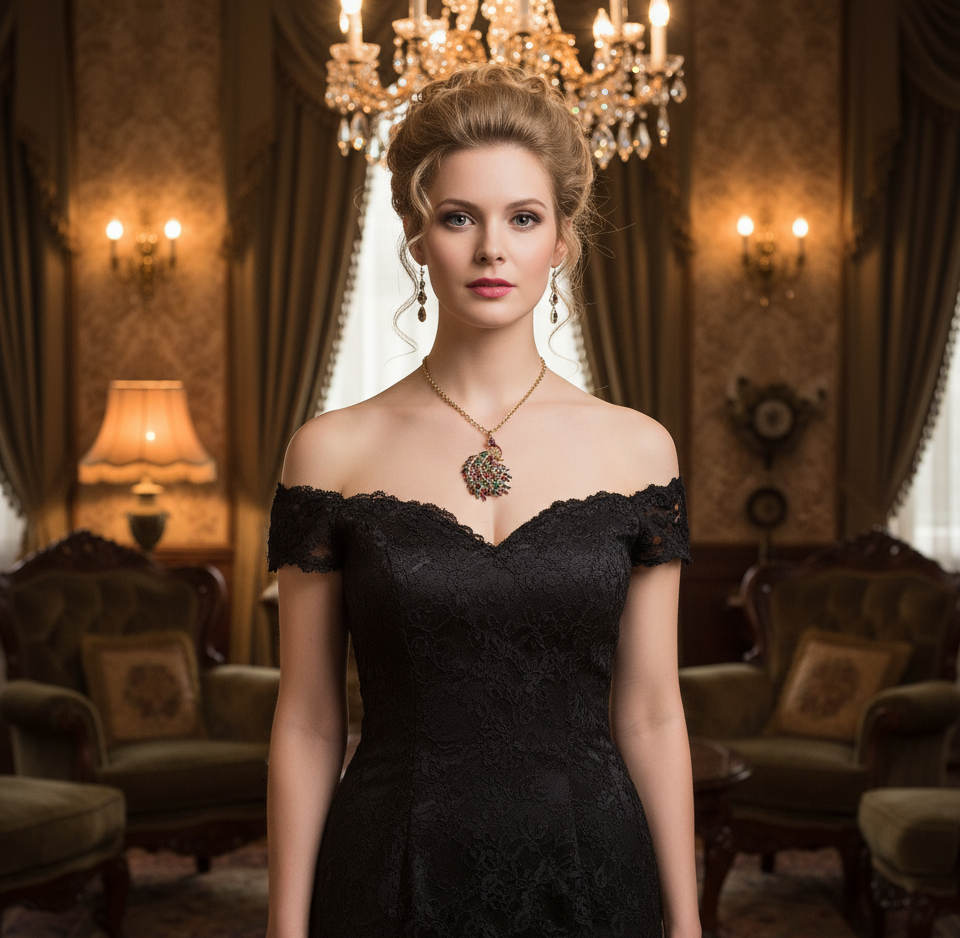 Pendentif en strass sur sa longue chaîne représentant un paon : 2 versions disponibles nacrelune.com pendentif