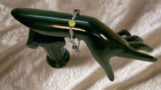 Bracelet en strass colorés