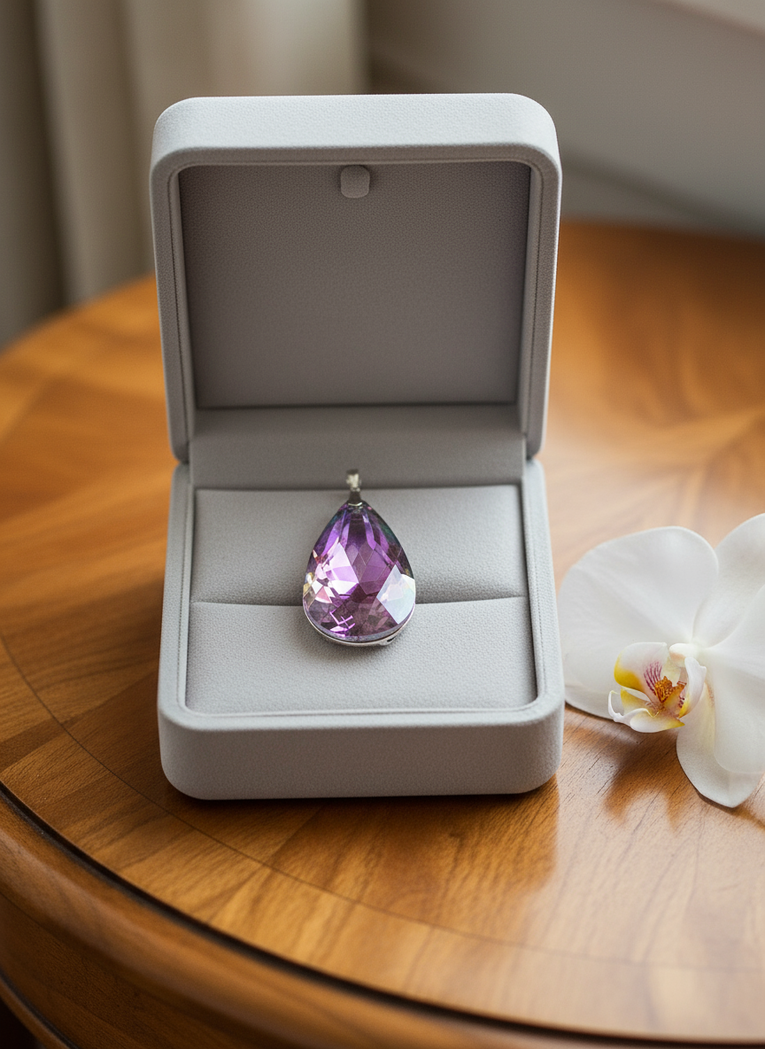 Grand pendentif strass couleur mystique nacrelune.com pendentif