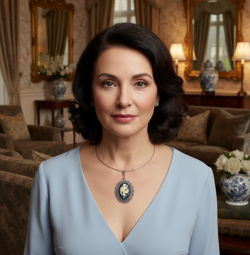 Grand pendentif camée en resine : couleur à choisir NACRELUNE pendentif