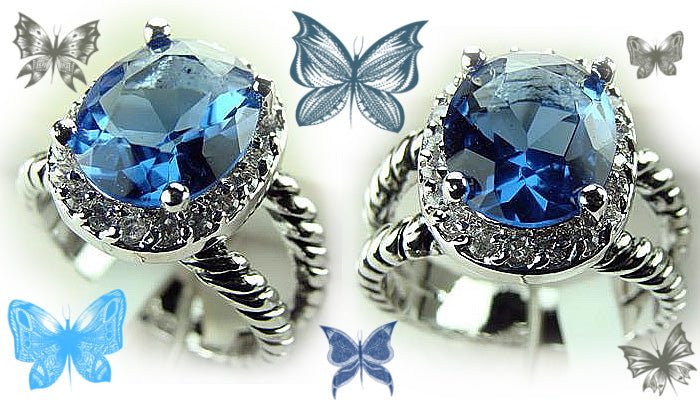 Bague argent topaze bleue ovale (Bleu) R44 - NACRELUNEBague argent topaze bleue ovale (Bleu) R44Bague argent topaze bleue ovaleNACRELUNE