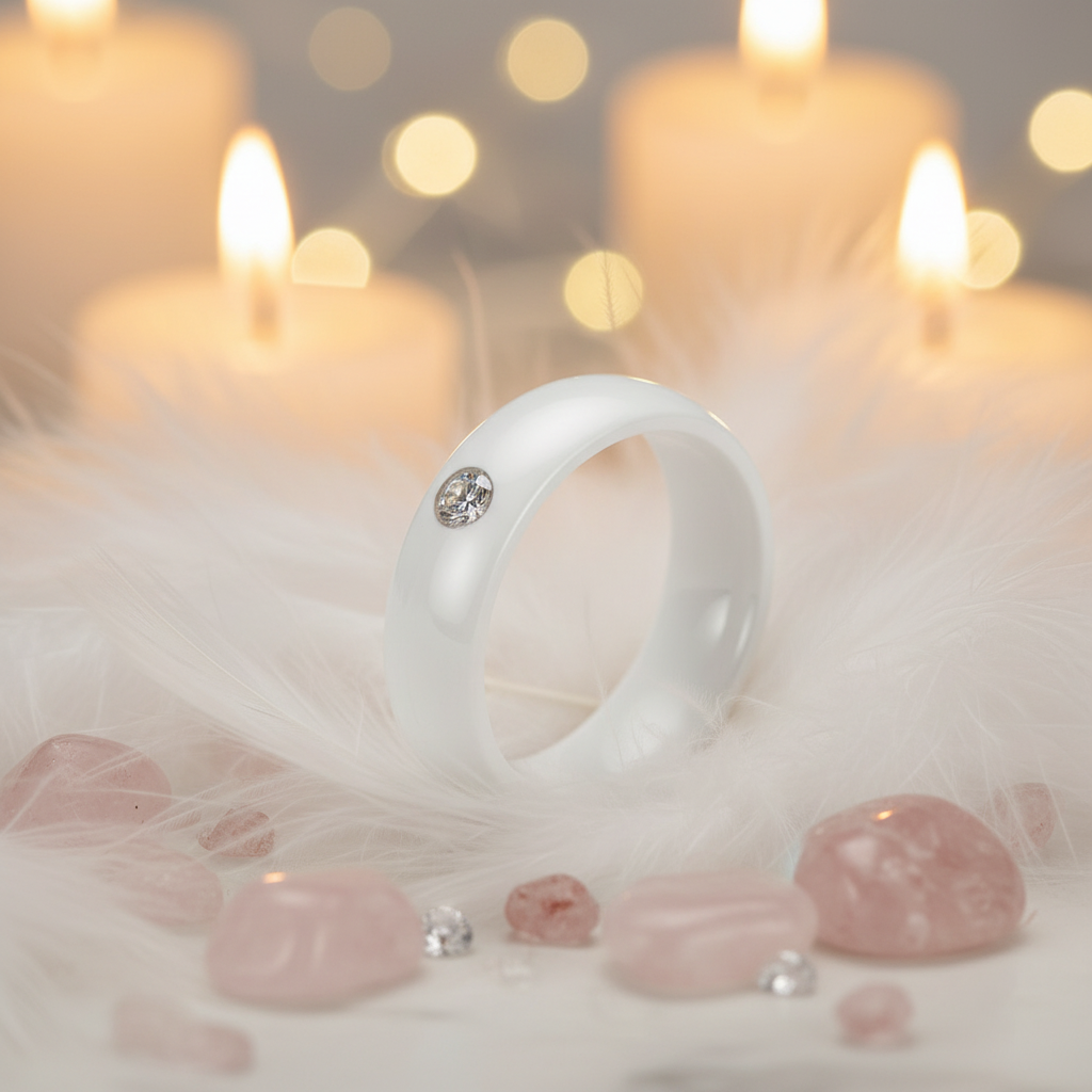 Bague en céramique : choisissez votre couleur NACRELUNE Bague