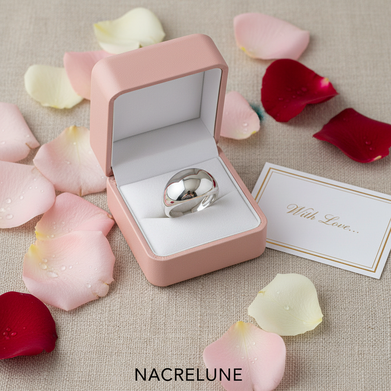 Bague Réglable en Argent véritable- Bijou Tendance Élégant et Ajustable nacrelune.com Bague