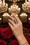 Bague réglable fantaisie avec roses nacrelune.com Bague