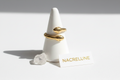 Bague Serpent Réglable en Plaqué Or – Double Tête | NACRELUNE nacrelune.com Bague