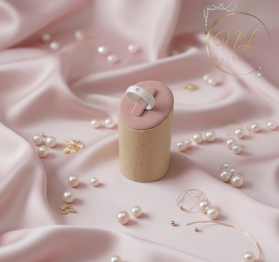 Bague en céramique : choisissez votre couleur NACRELUNE Bague