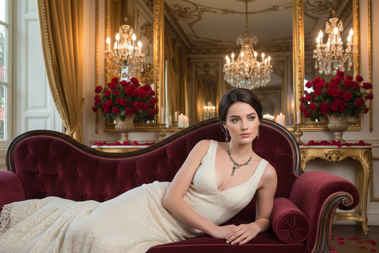 Parure fantaisie petites fleurs colorées nacrelune.com parure