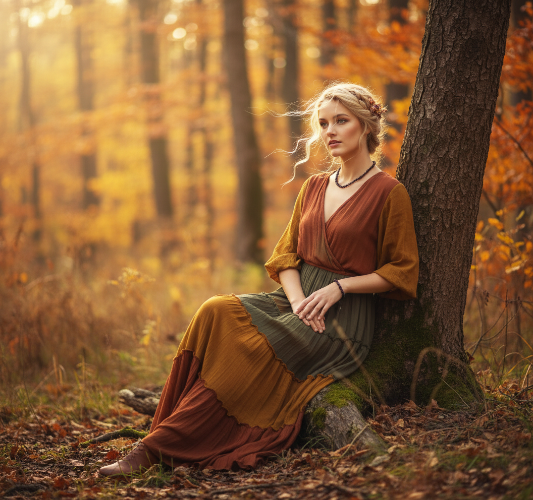 Parure avec collier et bracelet en grenats polis naturels NACRELUNE parure