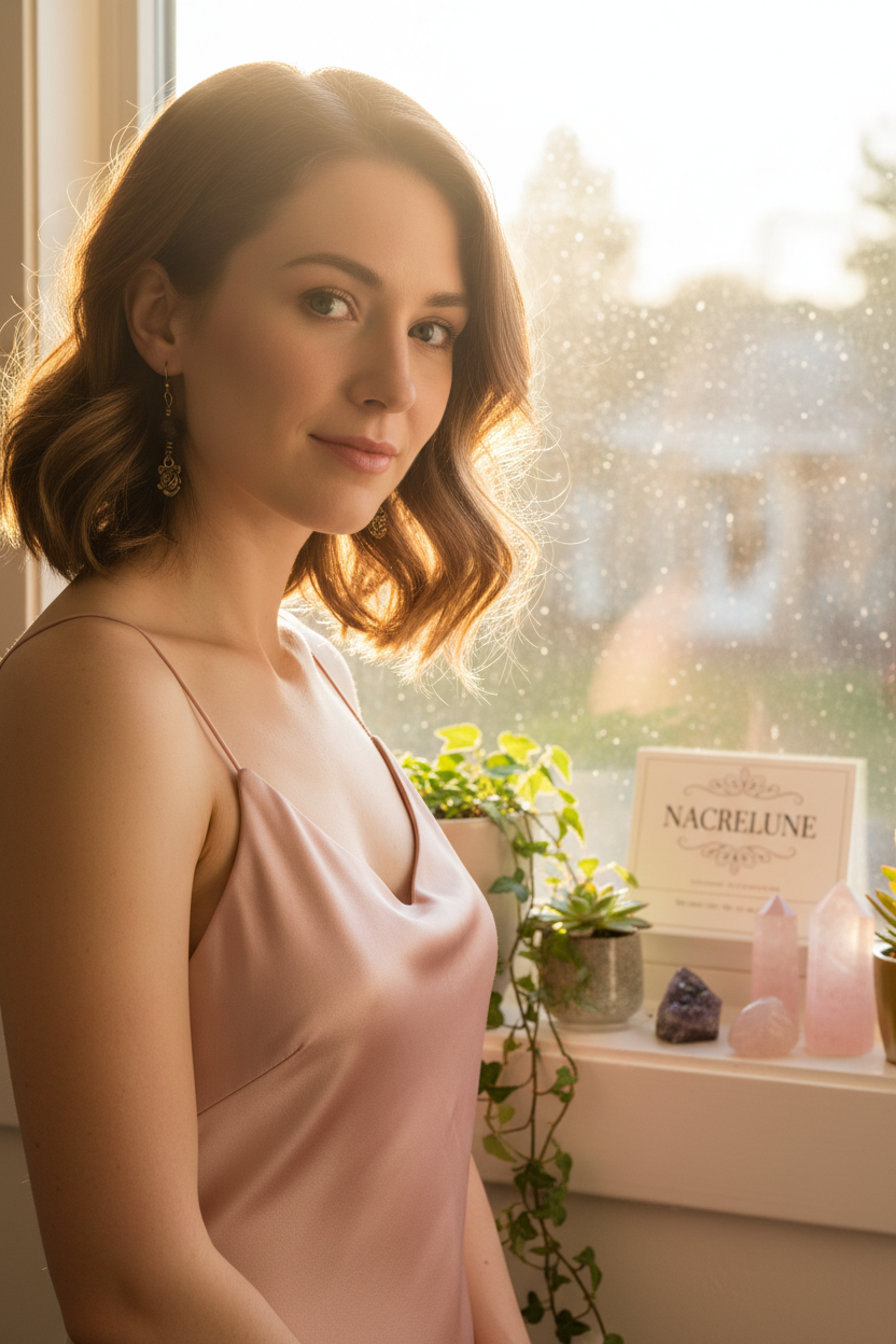 Boucles d'Oreilles Agate Naturelle nacrelune.com boucles d'oreille