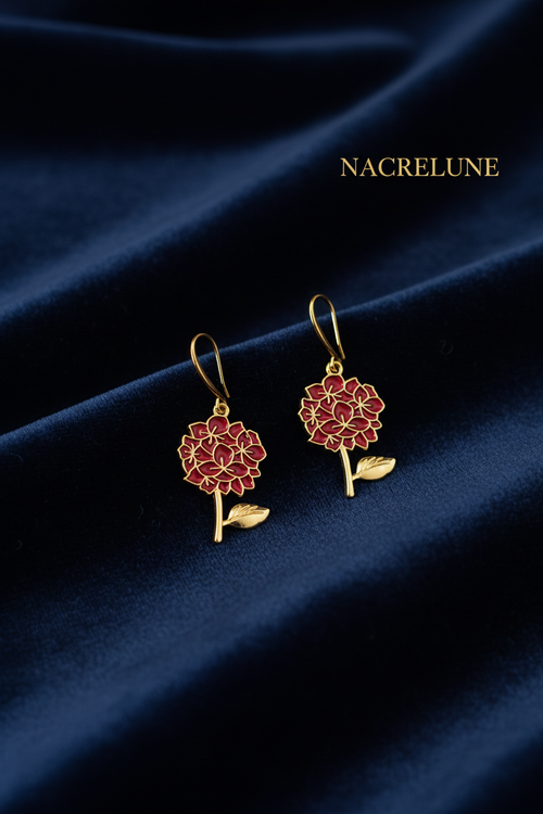 Boucles d'Oreille Arbre de Vie Rouge – Bijou Symbolique & Spirituel | NACRELUNE nacrelune.com boucles d'oreille