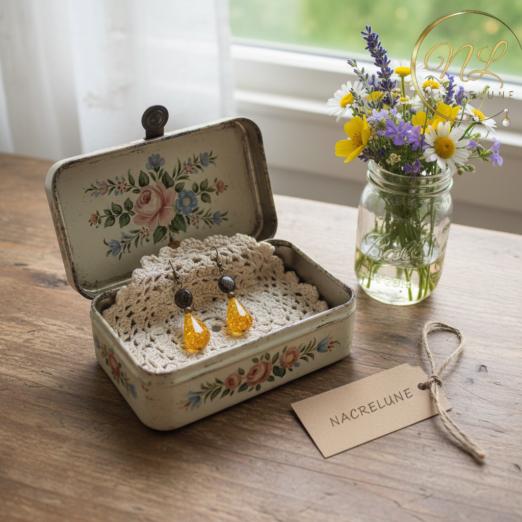 Boucles d’oreille tendance bohème nacrelune.com boucles d'oreille