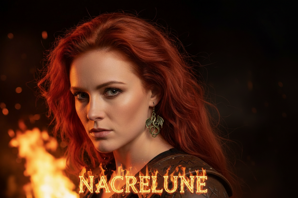 Boucles d'Oreilles Dragon nacrelune.com boucles d'oreille