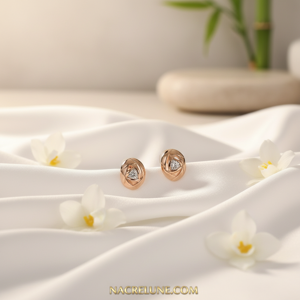 Boucles d’oreille imitation diamant NACRELUNE boucles d'oreille