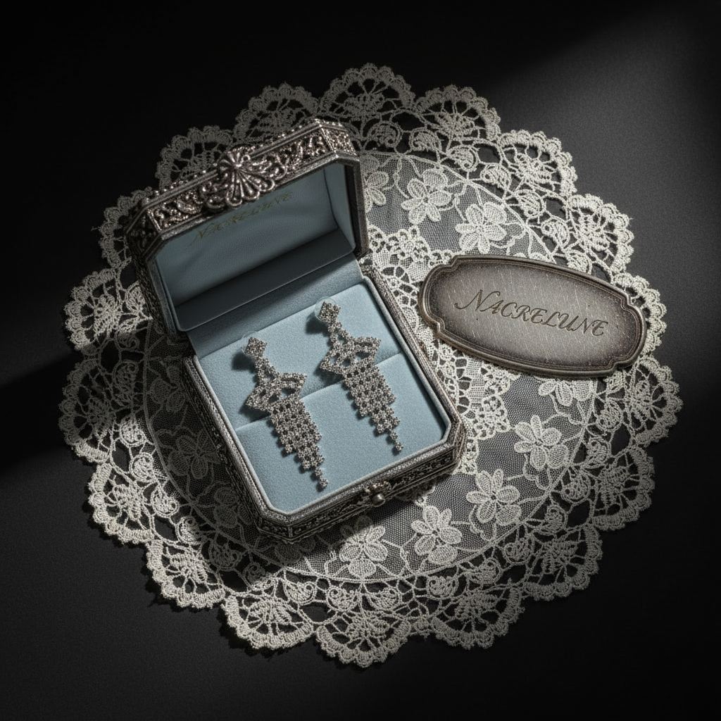 longues boucles d'oreille en strass forme pagode nacrelune.com boucles d'oreille