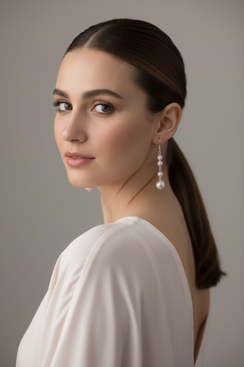 Boucles d’oreille en perles roses nacrelune.com boucles d'oreille