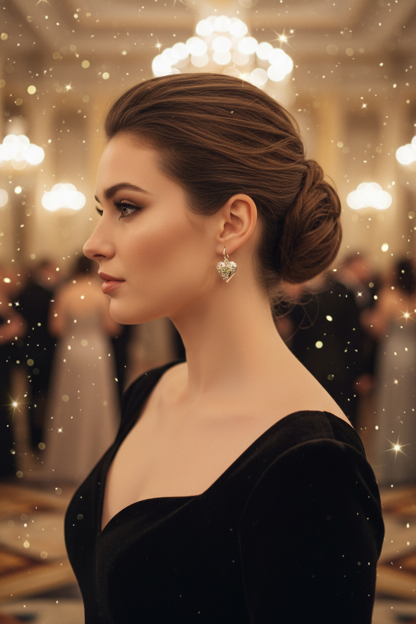 Boucles d’oreille en argent en forme de coeur nacrelune.com boucles d'oreille