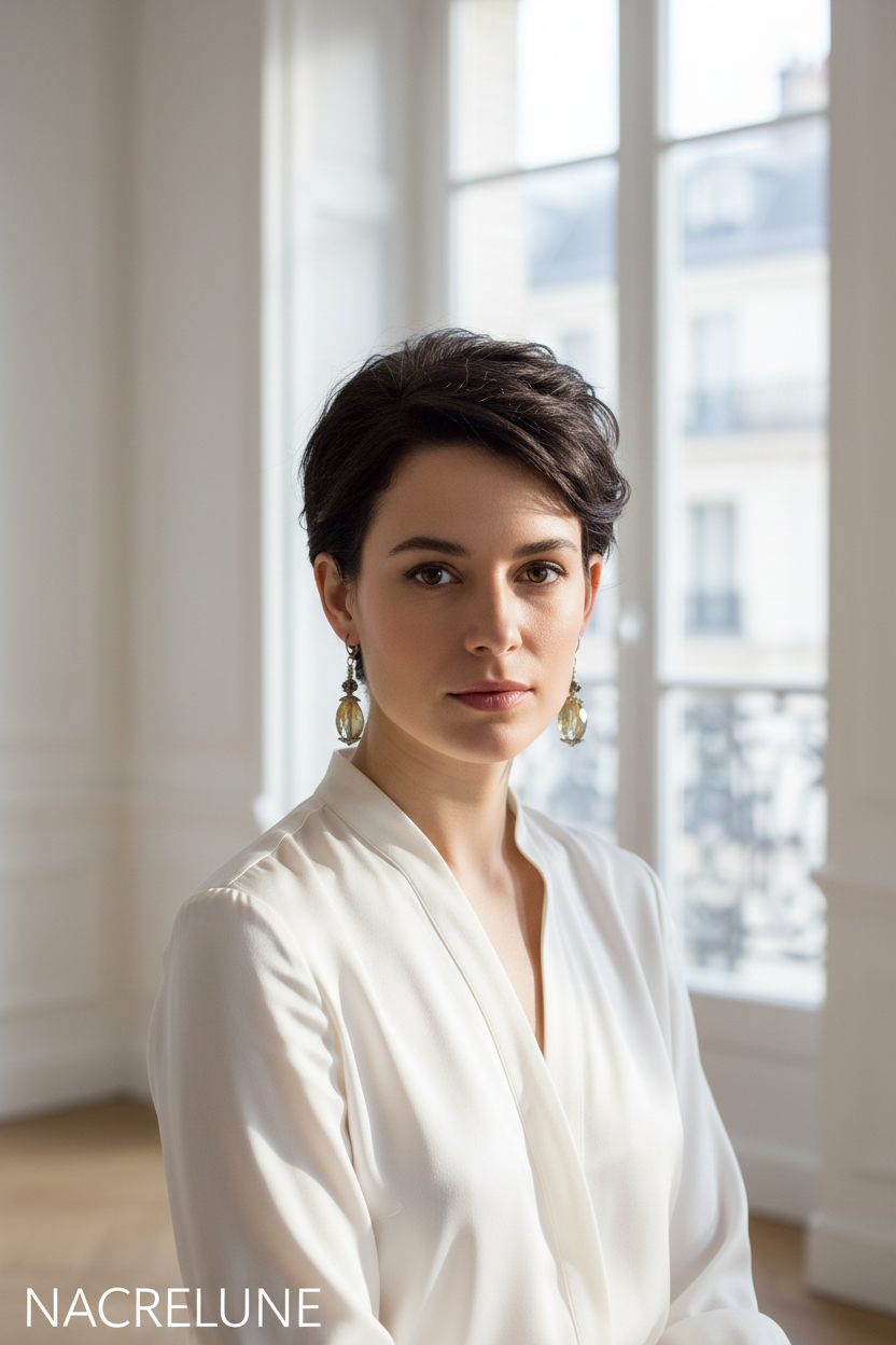 Boucles d'Oreille en Quartz – Pierre Naturelle Cristalline | NACRELUNE nacrelune.com boucles d'oreille