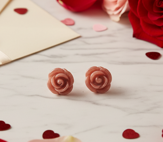 Boucles d’oreille en pierre naturelle : choisissez votre pierre Rhodonite nacrelune.com boucles d'oreille