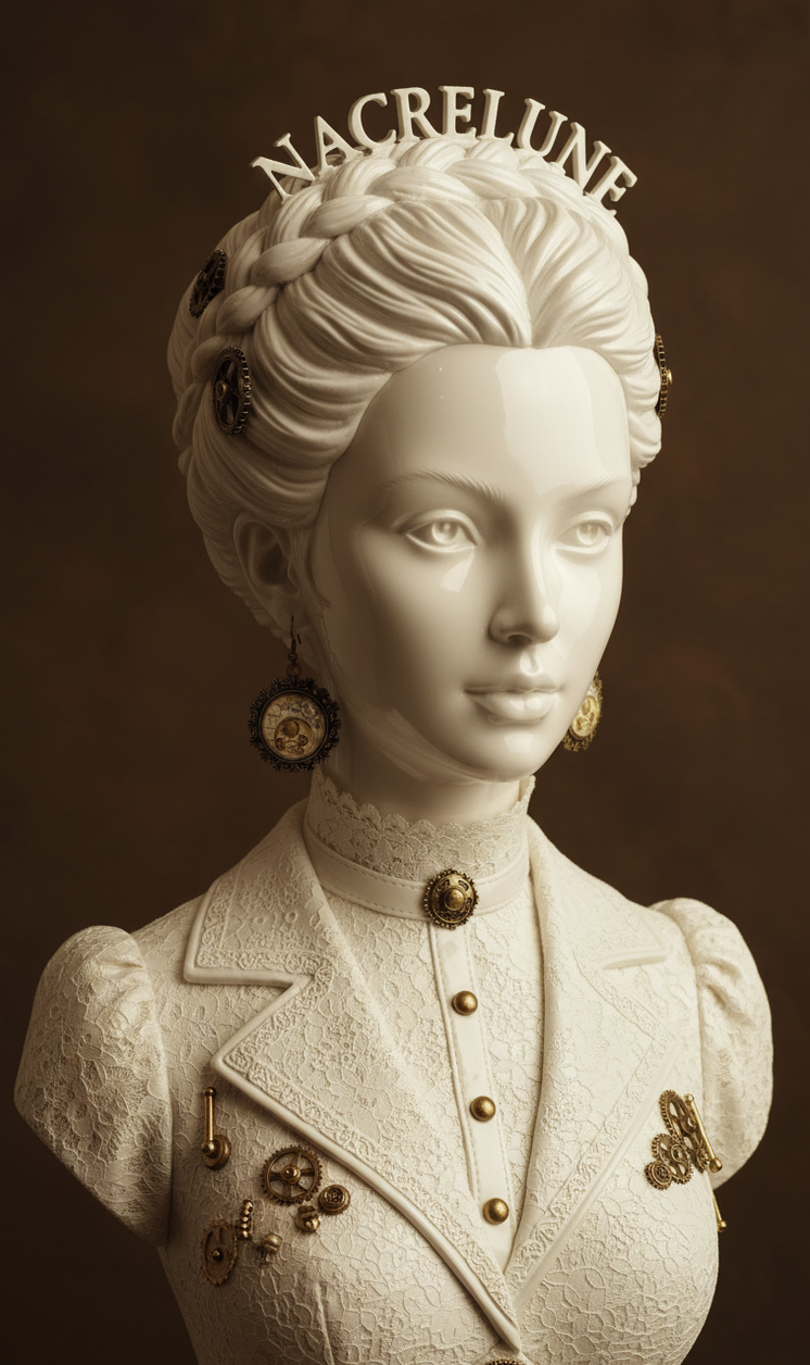 Boucles d'Oreille Camée Steampunk – Bijou Rétro-Futuriste Verre Petit Prix | NACRELUNE NACRELUNE boucles d'oreille