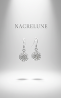 Boucles d'Oreille Argent 925 en Forme de Rose - Motif Floral Sculpte | NACRELUNE NACRELUNE boucles d'oreille