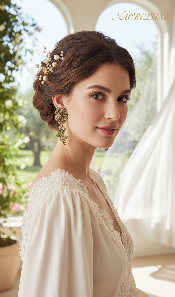 Boucles d’oreilles en strass en forme de roses – 6 couleurs au choix-NACRELUNE NACRELUNE boucles d'oreille