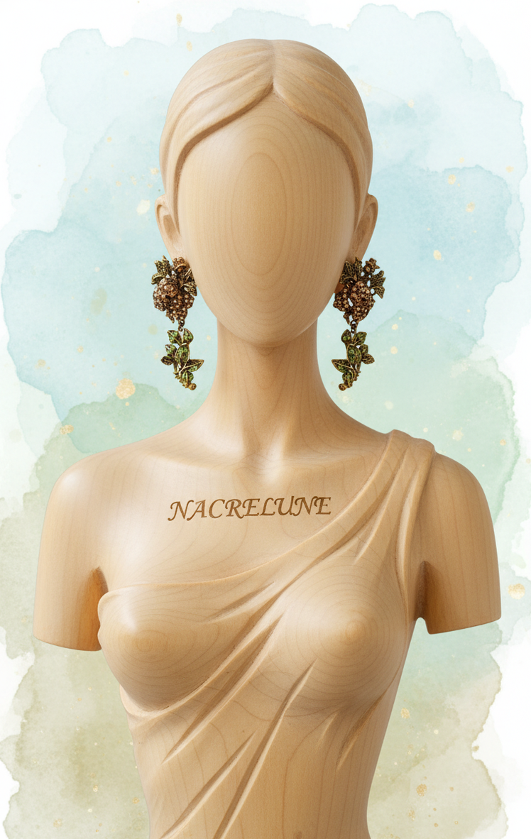 Boucles d’oreilles en strass en forme de roses – 6 couleurs au choix-NACRELUNE NACRELUNE boucles d'oreille
