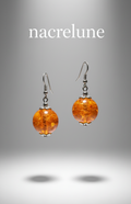 Boucles d’oreilles en ambre pressé (reconstitué)-NACRELUNE NACRELUNE boucles d'oreille